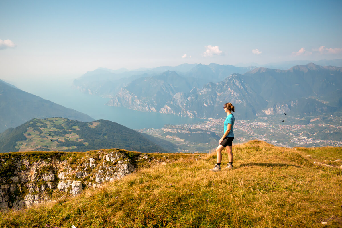 View of the lake Garda from Monte Stivo