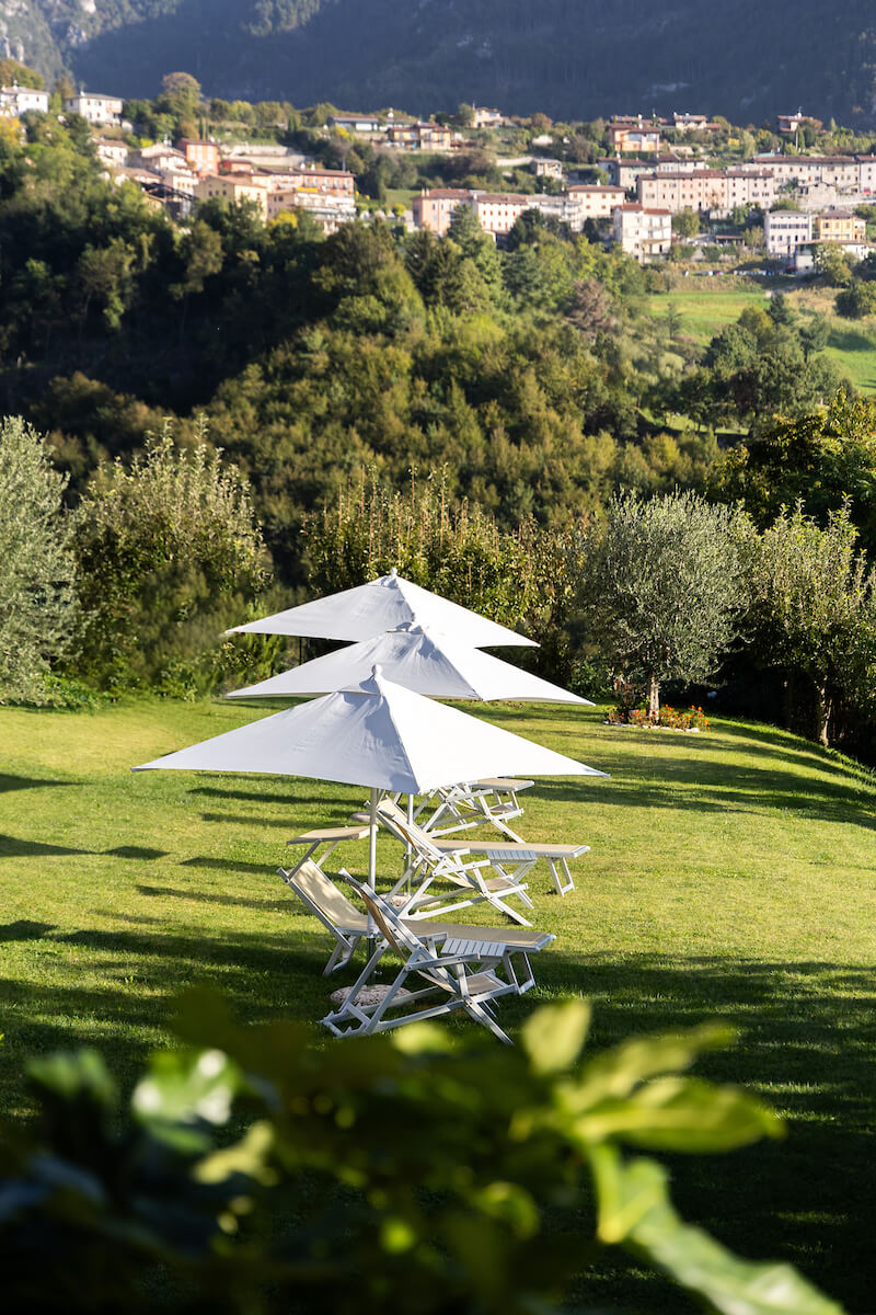 Garden with view over Vesio