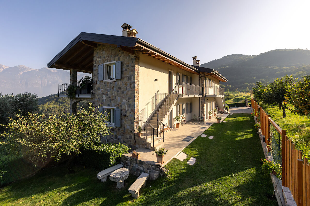 View of the house from the garden