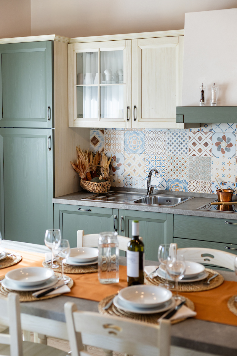 Kitchen of the vacation apartments