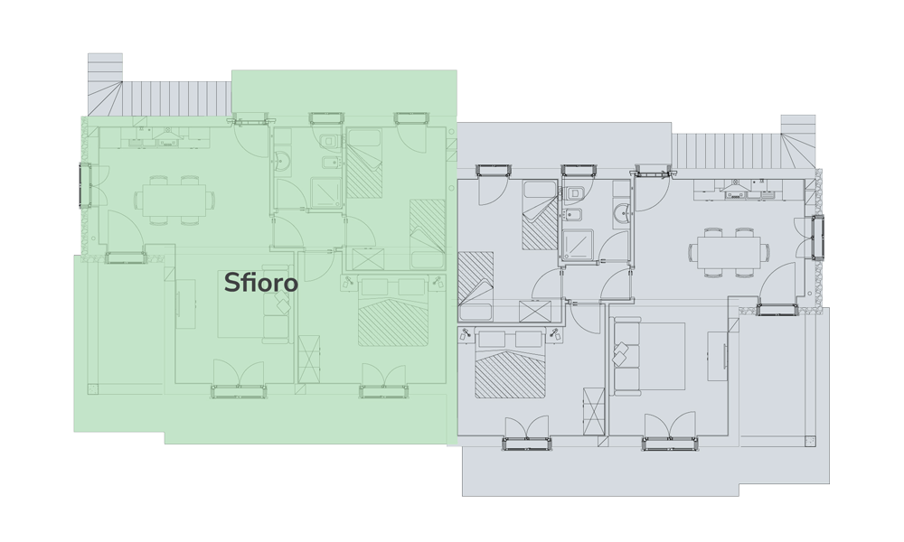 Plan of the apartment Sfioro
